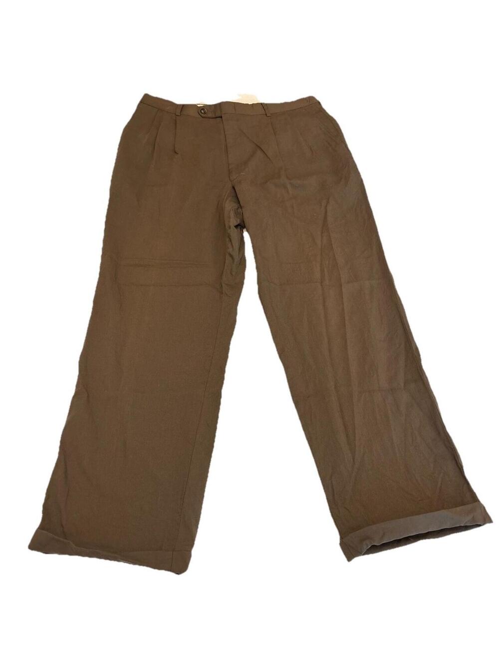 Men’s Arthur Winer For Marshall Fields 100% Wool Dress Pants Dark Brown